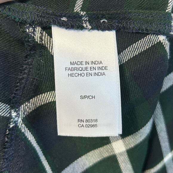 Lucky Brand Split Back Plaid Flannel Shirt NWT Women's S Green Soft Lightweight - Picture 8 of 10